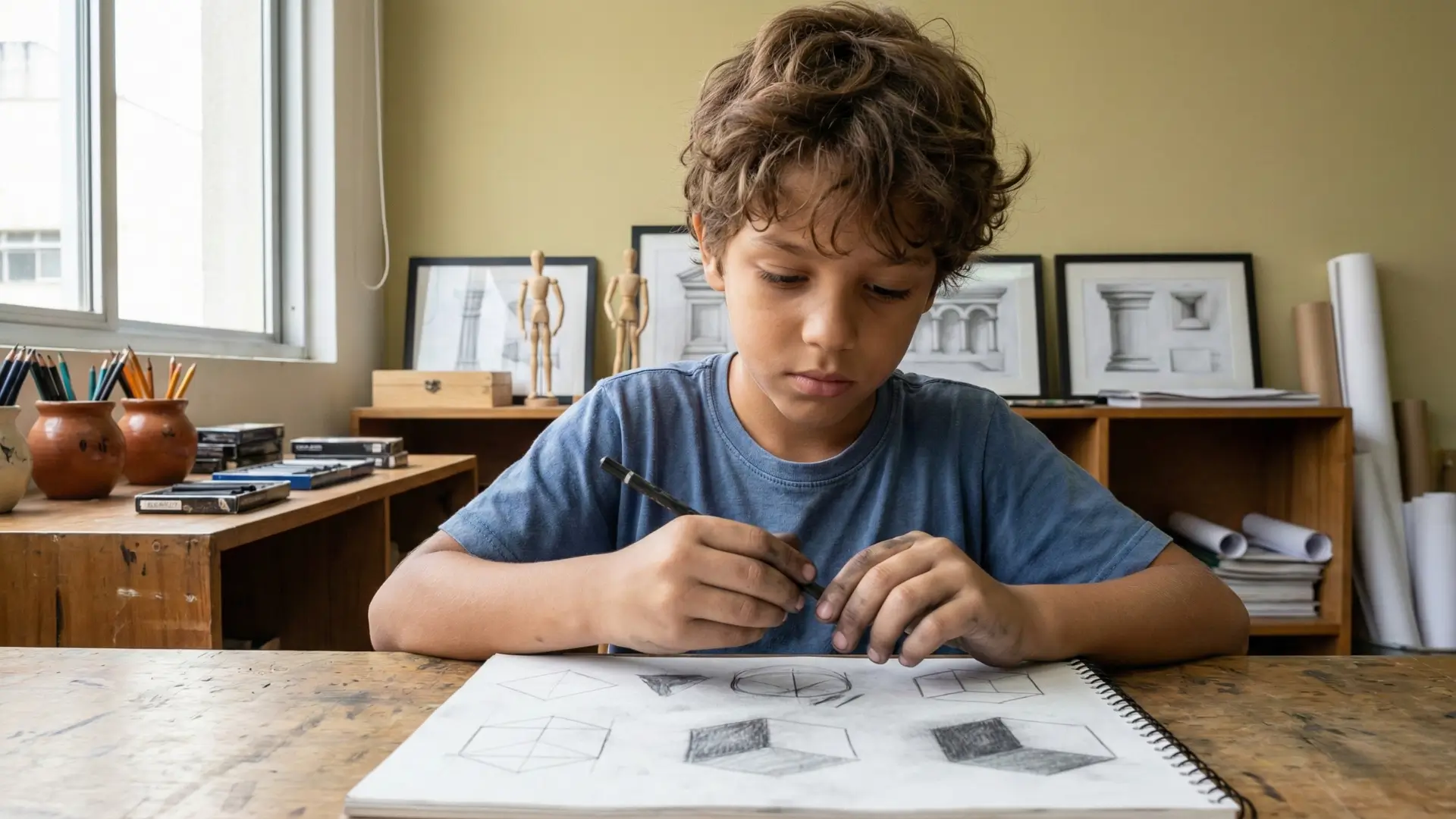 Aprender desenho: foco e criatividade para jovens