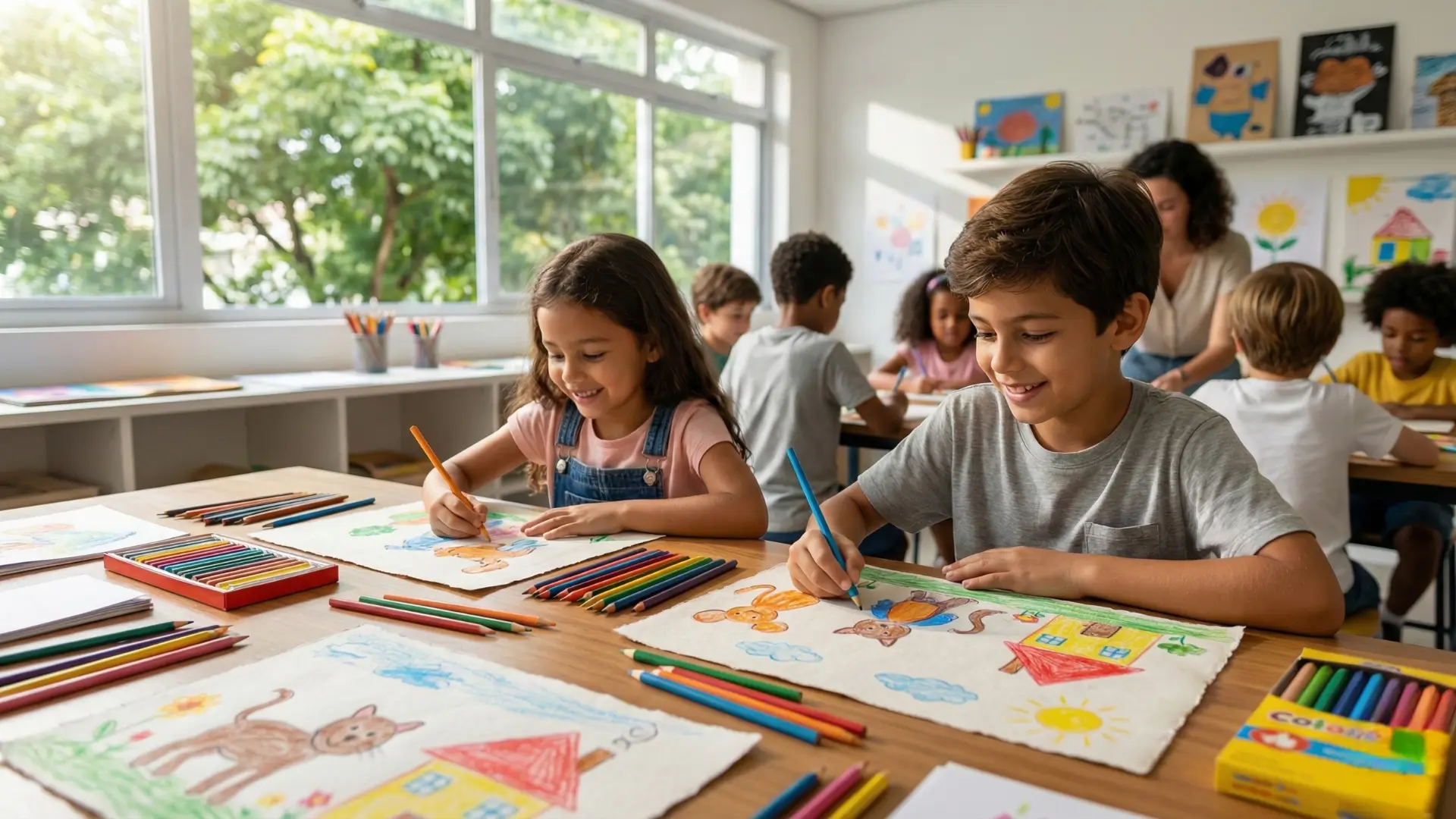 Curso de Desenho Infantil em Guarulhos – 1ª Aula Grátis!