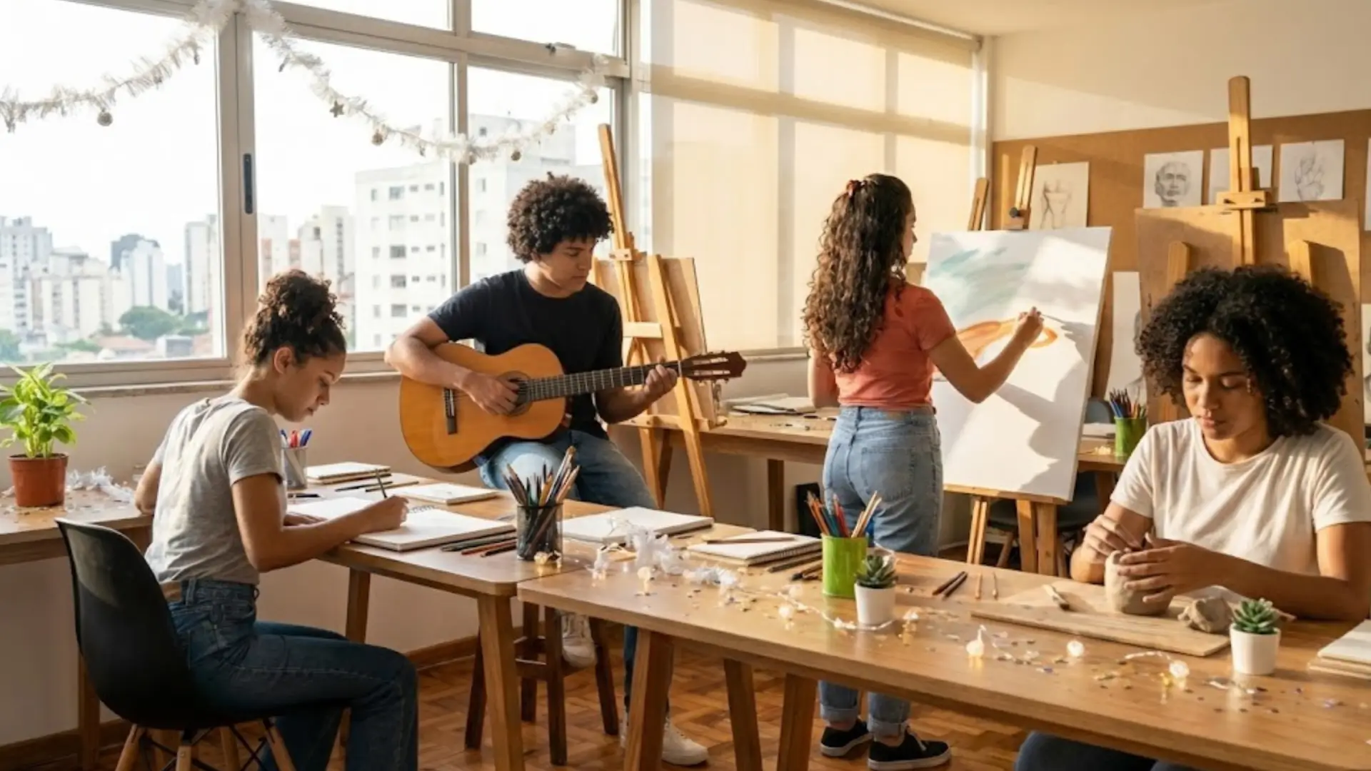 Ano Novo: por que começar com aulas de música, desenho e pintura em Guarulhos