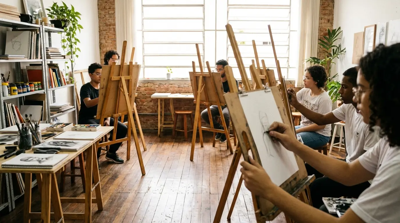 Aula de Desenho presencial em Vila Augusta Guarulhos